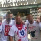 Fotografía de la pandilla de amigos conocida como la Manada, acusados de una violación múltiple que se está juzgando en Pamplona.