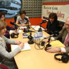 Rubio, Gutiérrez, la moderadora, Magdalena Fernández y Guillermo García