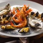 Un plato de marisco.