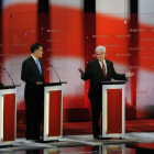Santorum, Romney, Gingrich y Ron Paul, aspirantes republicanos.