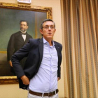 El ya exparlamentario socialista Eduardo Madina, en una dependencia del Congreso de los Diputados.