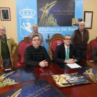 Un momento de la presentación, ayer, en Villafranca. L. DE LA MATA