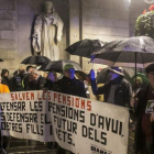 Manifestación de pensionistas en Barcelona.