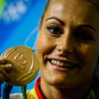Lidia Valentín con su bronce olímpico. BIZERRA
