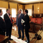 El alcalde recibió al presidente de APD, Carlos Moro.