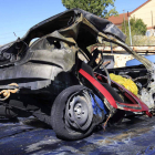 Imagen de uno de los automóviles implicados en el siniestro.