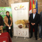 García, Alba, Valcarce y Arias en la presentación de la IV edición de Biocastanea.