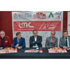 Francisco García, Manuel Aviñó, Arsenio García, Carlos Jiménez y Pablo Peyuca en la presentación del Nacional de Rallyes de Tierra que albergará Astorga. FABIÁN MÁRQUEZ