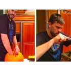 Marc Gasol, en su casa de EEUU, preparándose para Halloween.