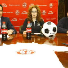 Arturo Palacios, Natalia Rodríguez Picallo y Vicente, en la presentación.