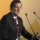 El presidente del Gobierno, Rajoy, durante su intervención en un acto en Alicante.