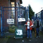 Colegio electoral en Belfast.