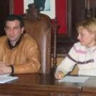 Nicanor Sen, alcalde de Cistierna, y Ana Isabel Santos, teniente alcalde, en una imagen de archivo