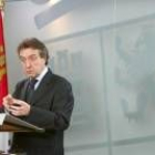 José Antonio de Santiago Juárez, durante la rueda de prensa posterior al Consejo de Gobierno