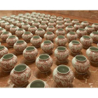 El montaje de Weiwei formado por 96 jarrones que ha sufrido el accidente.