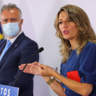 La ministra de Trabajo Yolanda Díaz asume que el Gobierno tendrá que prorrogar los Erte. E. URQUIJO