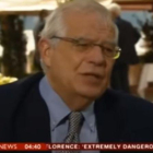 El ministro de Exteriores, Josep Borrell, durante su entrevista con la BBC.