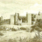 Grabado de Doré sobre la Tierra de Campos leonesa, el castillo de Ponferrada y maragata de la época