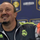 Rafael Benítez, en la rueda de prensia previa al partido de pretemporada contra el Manchester City en Melbourne.