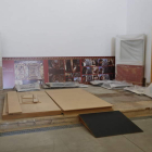 Interior de una de las dependencias de la iglesia de San Pedro, denunciada por Aljama. DL