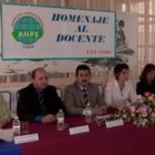 Un momento del homenaje al docente organizado por Anpe