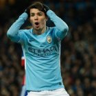 El centrocampista de 19 años Brahim Díaz, en un partido con el Manchester City. EFE