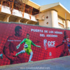 Las afueras del nuevo estadio de Los Carmenes, en Granada.