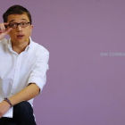 Inigo Errejón, en la sede de Podemos, en Madrid.
