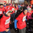 Los disfraces no faltaron en algunos participantes