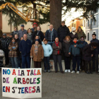 Los vecinos se manifestaron durante una hora.