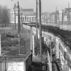 Imagen del Muro de Berlín expuesta por el Archivo Regional de Berlín en una muestra reciente sobre su construcción y su trazado.