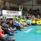 Protesta hacia el desarrollo del proceso electoral federativo realizada en el Montaña-Ribera. A. B.