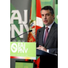 El presidente del PNV, Íñigo Urkullu, en rueda de prensa.