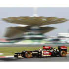 Kimi Raikkonen, durante los entrenamientos del Gran Premio de Malasia de F-1, en Sepang, este viernes.