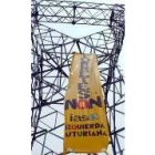 Pancarta contra el tendido de alta tensión entre Asturias y Cantabria
