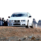 La espectacularidad de los coches caracterizó el rally disputado en tierras maragatas. MARCIANO PÉREZ