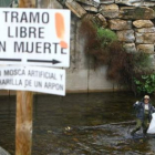 Una imagen del Burbia a su paso por Villafranca.