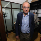 Olegario Ramón, ayer en rueda de prensa. L. DE LA MATA