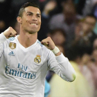 Cristiano Ronaldo celebrando un gol ante el Tottenham en la Champions League