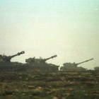 Varios carros de combate en una fotografía de archivo de unas maniobras en el Teleno