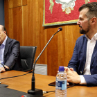Díaz Villarig y Tudanca anunciaron unas jornadas para consensuar la reforma de Sanidad. MARCIANO PÉREZ