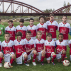Formación del equipo del CD La Bañeza que milita en la categoría prebenjamín.