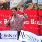 Paul Ryan, increpado en su primer mitin en Des Moines.