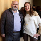Ramiro Pinto y Natalia Argüello, ayer