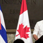 El primer ministro de Canadá, Justin Trudeau, durante una charla en la Universidad de La Habana en el 2016.