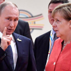 La reacción de Merkel ante Putin en la cumbre del G-20 en Hamburgo
