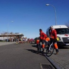 Cruz Roja de León tiene bicis con desfibrilador en sus equipos de socorrismo.