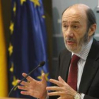 El ministro Alfredo Pérez Rubalcaba.