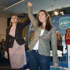 Dolores de Cospedal y Alicia Sánchez Camacho, ayer en Barcelona.