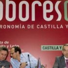 Domínguez Miguel, Juan Carlos Barriocanal y Esteban Díez, en la mesa redonda de Sabores 09.
